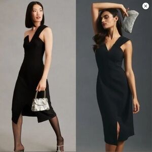 Anthropologie Maeve Slim One-Shoulder Dress